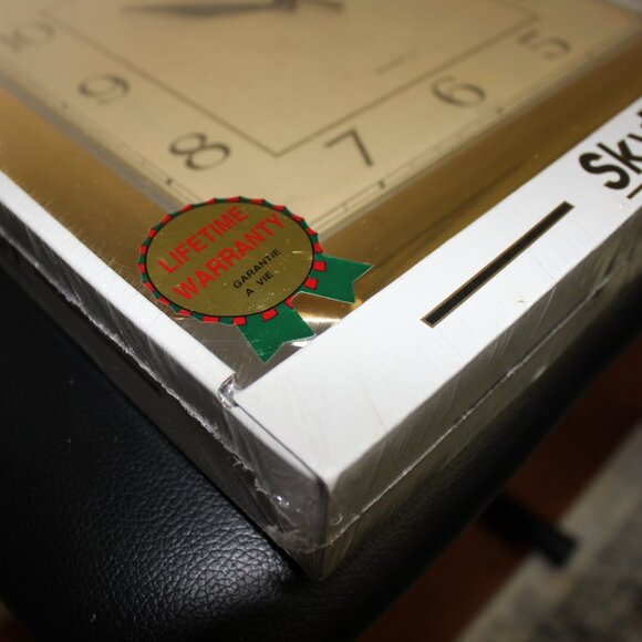 3/$118❤️new sealed SKYTIMER mid-century style gold octagonal wall clock Taiwan - Picture 5 of 10